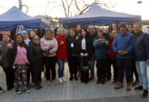 Inauguran plaza para la Feria de las Pulgas de villa San Enrique en Molina